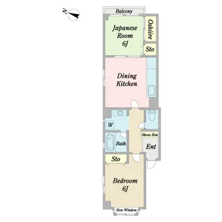 ドミール富岡【2階】の間取り