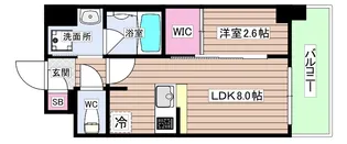 エスリードレジデンス ザ・グラン梅田イースト【2階】の間取り