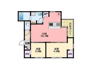 ブリアン西宮【3階】の間取り