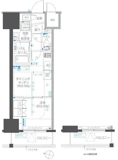 ZOOM本郷【6階】の間取り