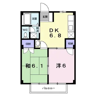 アクティブ エム【2階】の間取り
