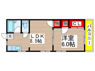 ハイツレジェンド【1階】の間取り