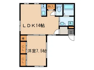 カーサ クアトロ【1階】の間取り