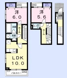ハーモニーガーデン【2階】の間取り