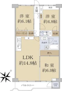 志木ファイブハイツ【14階】の間取り