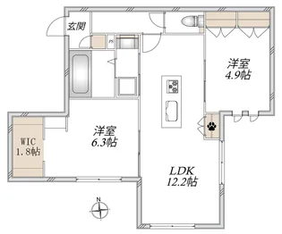Will Court19【1階】の間取り