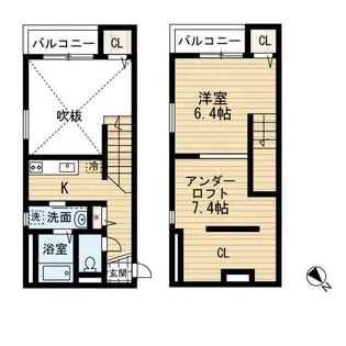 ヴィクトワール伊都【2階】の間取り