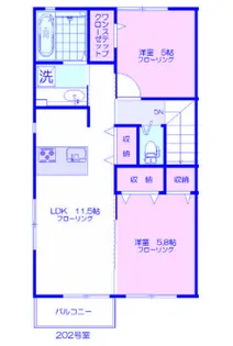 エルクオーレ【2階】の間取り