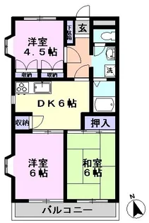 グレースキャビン【4階】の間取り