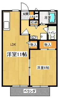 サイレンス高山I【2階】の間取り
