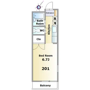 ヴェルシオン【2階】の間取り