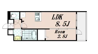 ファステート京都東福寺パラベル【2階】の間取り