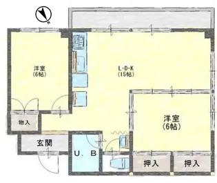 カーサODA【3階】の間取り