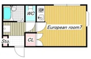 サンライズ塚田【2階】の間取り