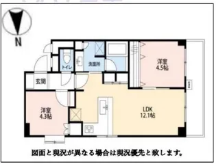 雷門ハイツ【8階】の間取り