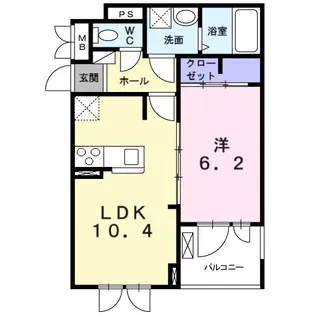 レオン パッソ【2階】の間取り