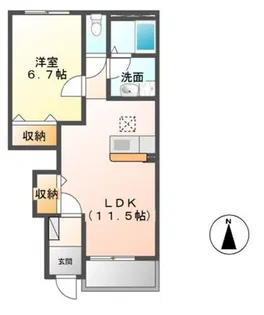 Quatre Bien(キャトル ビアン)【1階】の間取り
