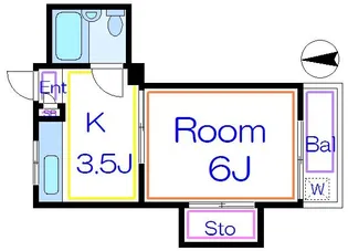 ヘイワハイム【2階】の間取り
