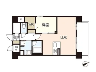 リヴィエール東白島【8階】の間取り