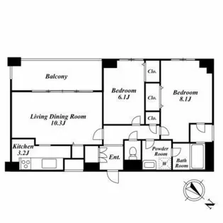 ISハイツ【11階】の間取り