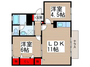 ST.REGIS COURTA【2階】の間取り