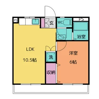 ドエル城東【2階】の間取り