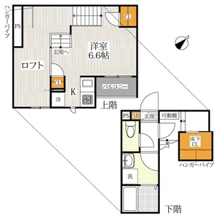 CB箱崎ブルーム【2階】の間取り