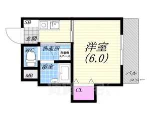 ヴィラ芦屋川【2階】の間取り