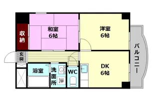 コート新大宮【4階】の間取り