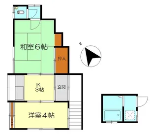 森アパート1【2階】の間取り