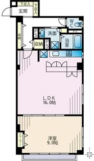 秀和自由ヶ丘レジデンス【5階】の間取り