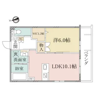 (シニア限定)ヘーベルヴィレッジ鷺ノ宮~HEBELVILLAGE鷺ノ宮【1階】の間取り