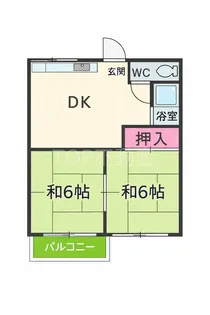 白戸ハイツ【1階】の間取り