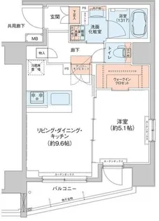 アジールコート新高円寺【8階】の間取り