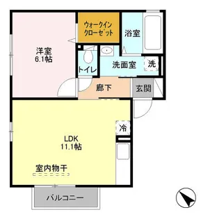 ヴィラ・ロワール【1階】の間取り