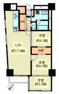 山下公園ハイツ【1階】の間取り