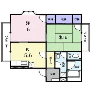 グランポルテ 木の宮I【1階】の間取り