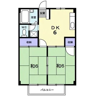 シティハイツ宮内【2階】の間取り