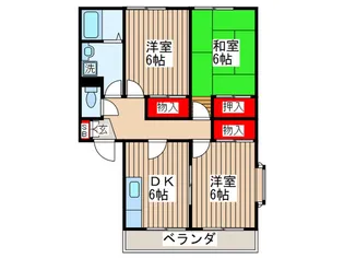 コンフォ-ト仲原A【2階】の間取り