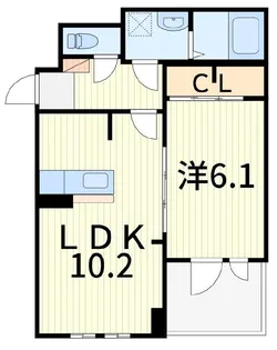 レジデンス KIZU【1階】の間取り