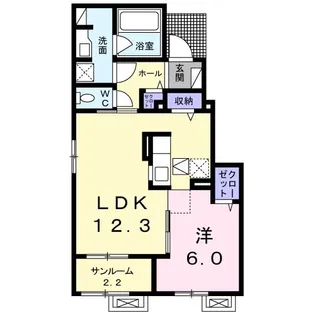 カルマーレI【1階】の間取り