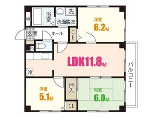 関本祇園ビル【2階】の間取り