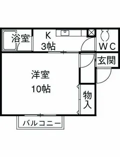 アーベインフラット【1階】の間取り