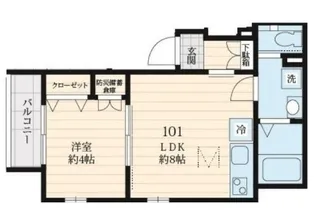 FLOR DE CEREZO【2階】の間取り
