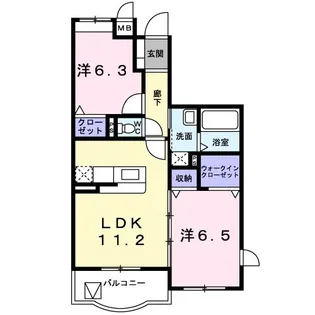 One’s SweetHome【2階】の間取り