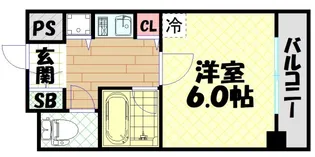 シティライフクラウンハイム長堀通【4階】の間取り