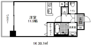 ダブルスタイル神戸【3階】の間取り