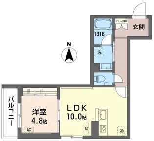 i’ll shine【3階】の間取り