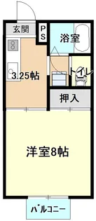 グリーンファーム中司 B棟【2階】の間取り