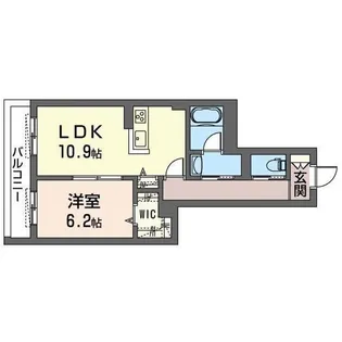 BEREO横濱長津田【1階】の間取り